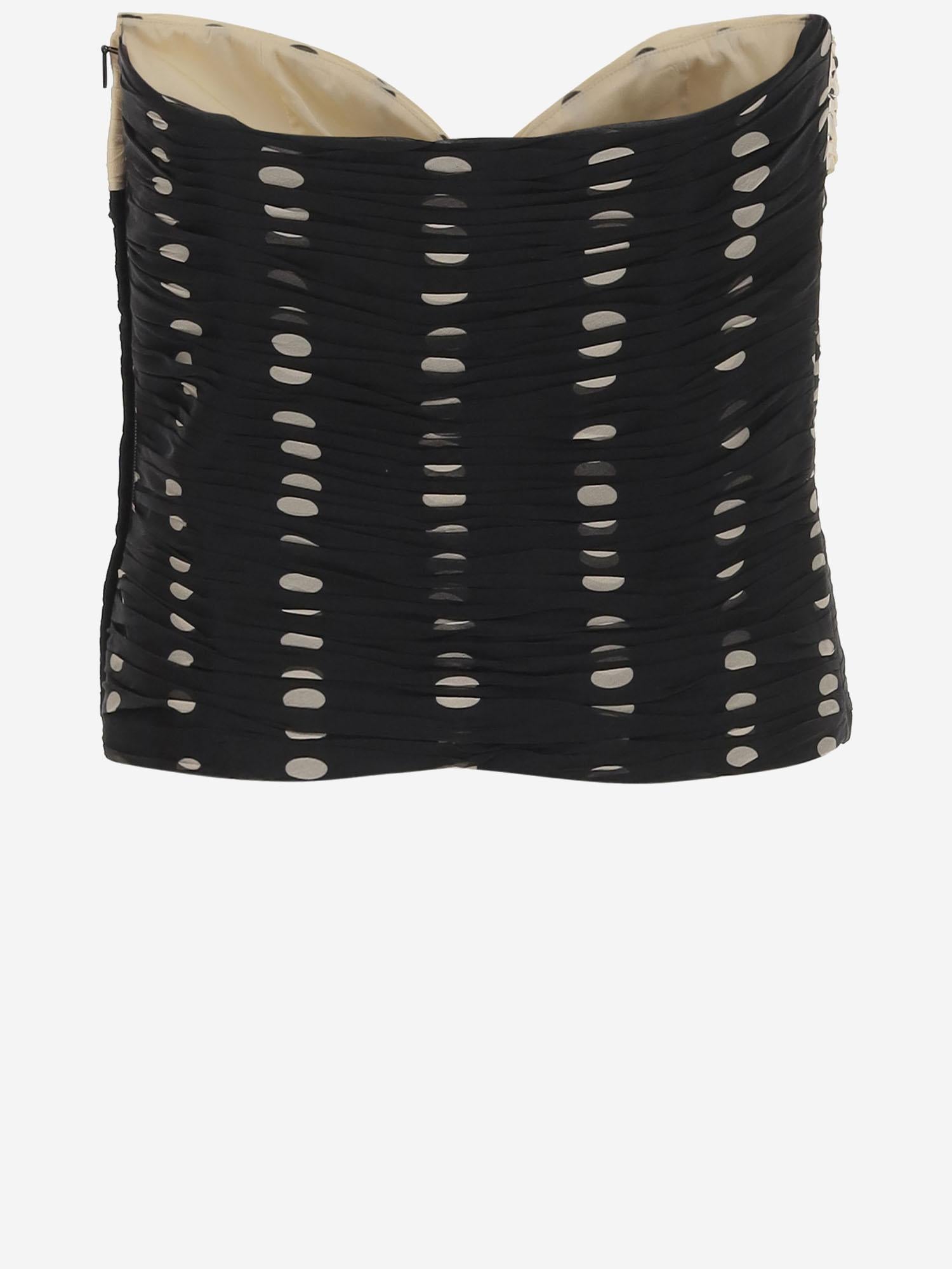 TOP IN CHIFFON STAMPA PLUSDEPOIS 6B0AEAL79C8 TB1 VALENTINO 