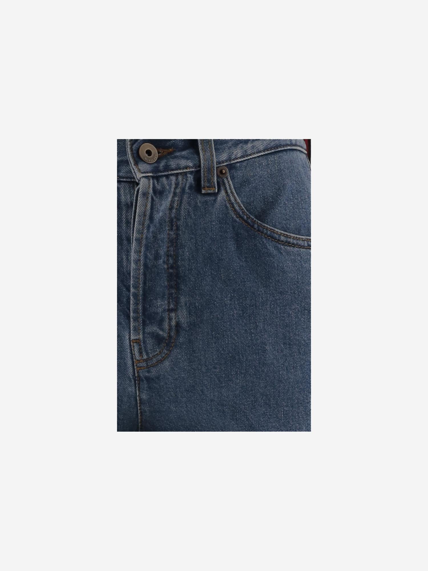 JEANS BOOTCUT IN COTONE STRETCH 8110741 MID BLUE BURBERRY 