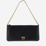 POCHETTE IN PELLE CON LOGO 102747 A0F1Z99Q PINKO 