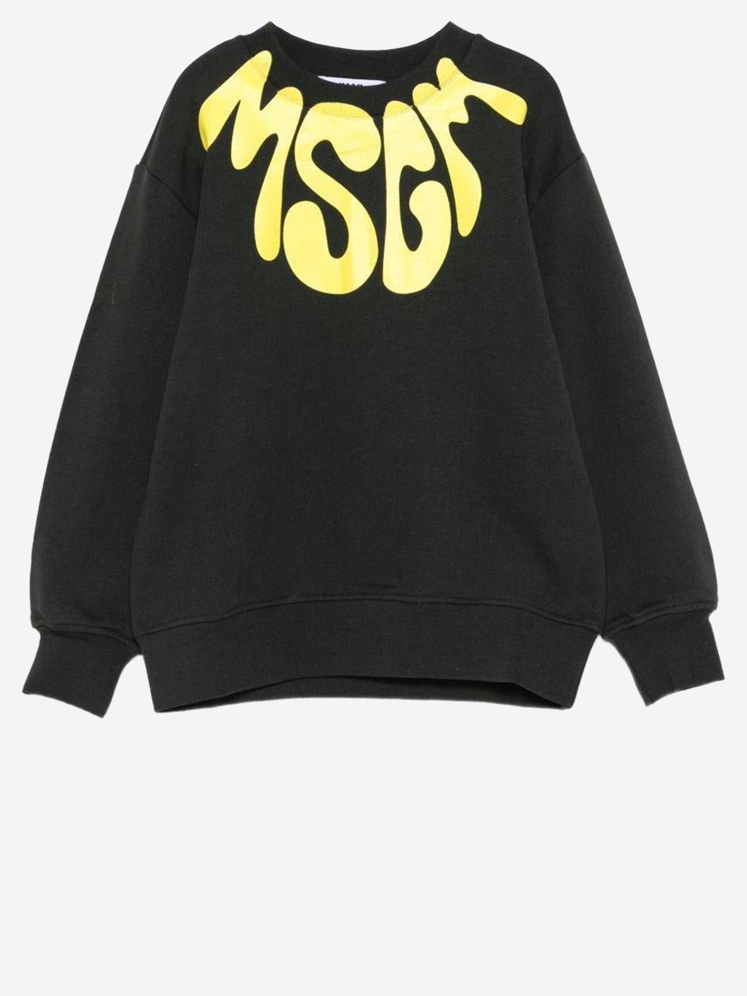 Felpa IN COTONE con logo S6MSJUSW220 MS040 MSGM KIDS 