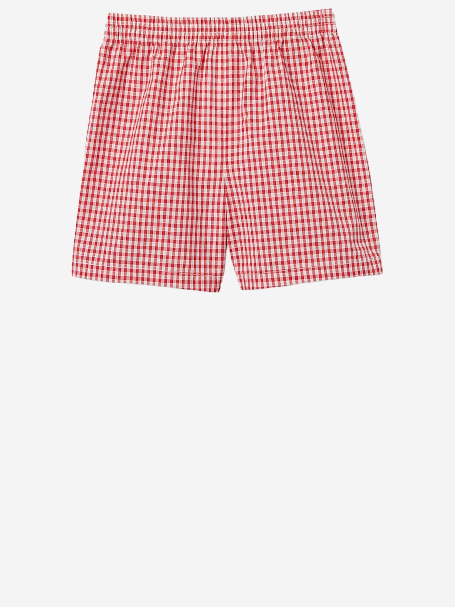 PANTALONI CORTI IN COTONE A QUADRETTI 848699 XWA7X6312 GUCCI KIDS 