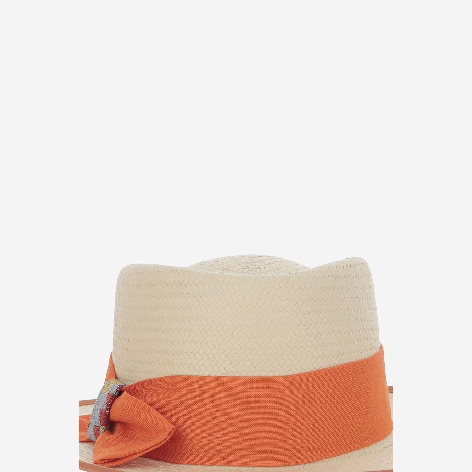 CAPPELLO OVALE IN PAGLIA SOMBREROOVALADOTERRACOTAALA8CM NATURAL ALEXIA ALVAREZ DE TOLEDO 