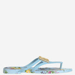 Sandali bassi da spiaggia con stampa floreale CW2418 AY850HC5XL DOLCE & GABBANA 