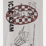 T-SHIRT A MANICHE LUNGHE IN COTONE CON LOGO IC25355 WHITE ICECREAM 