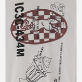T-SHIRT A MANICHE LUNGHE IN COTONE CON LOGO IC25355 WHITE ICECREAM 