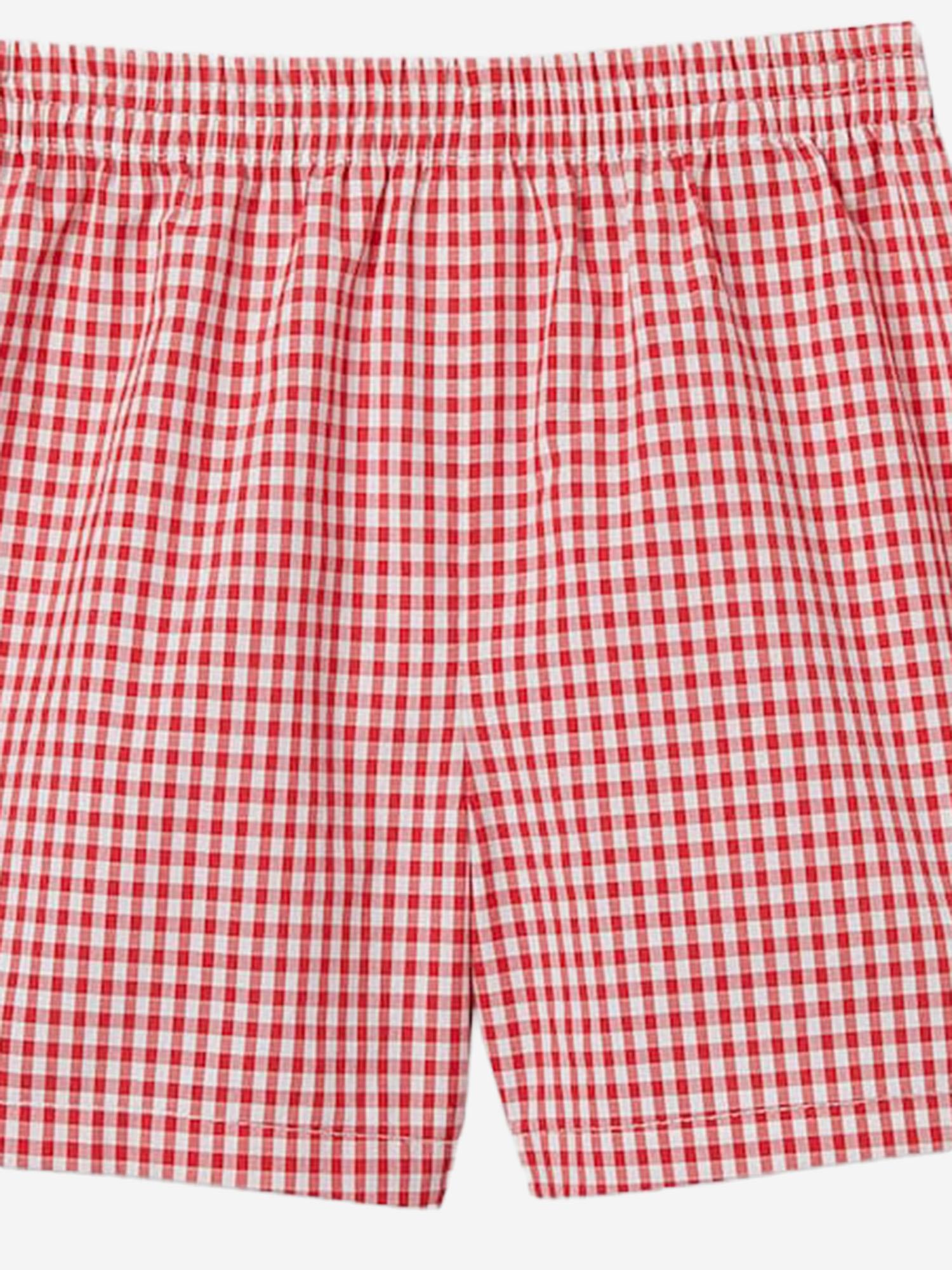 PANTALONI CORTI IN COTONE A QUADRETTI 848699 XWA7X6312 GUCCI KIDS 