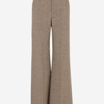 PANTALONI PALAZZO LANA MACULATO 7B0RB6S0 9RTE83 VALENTINO 