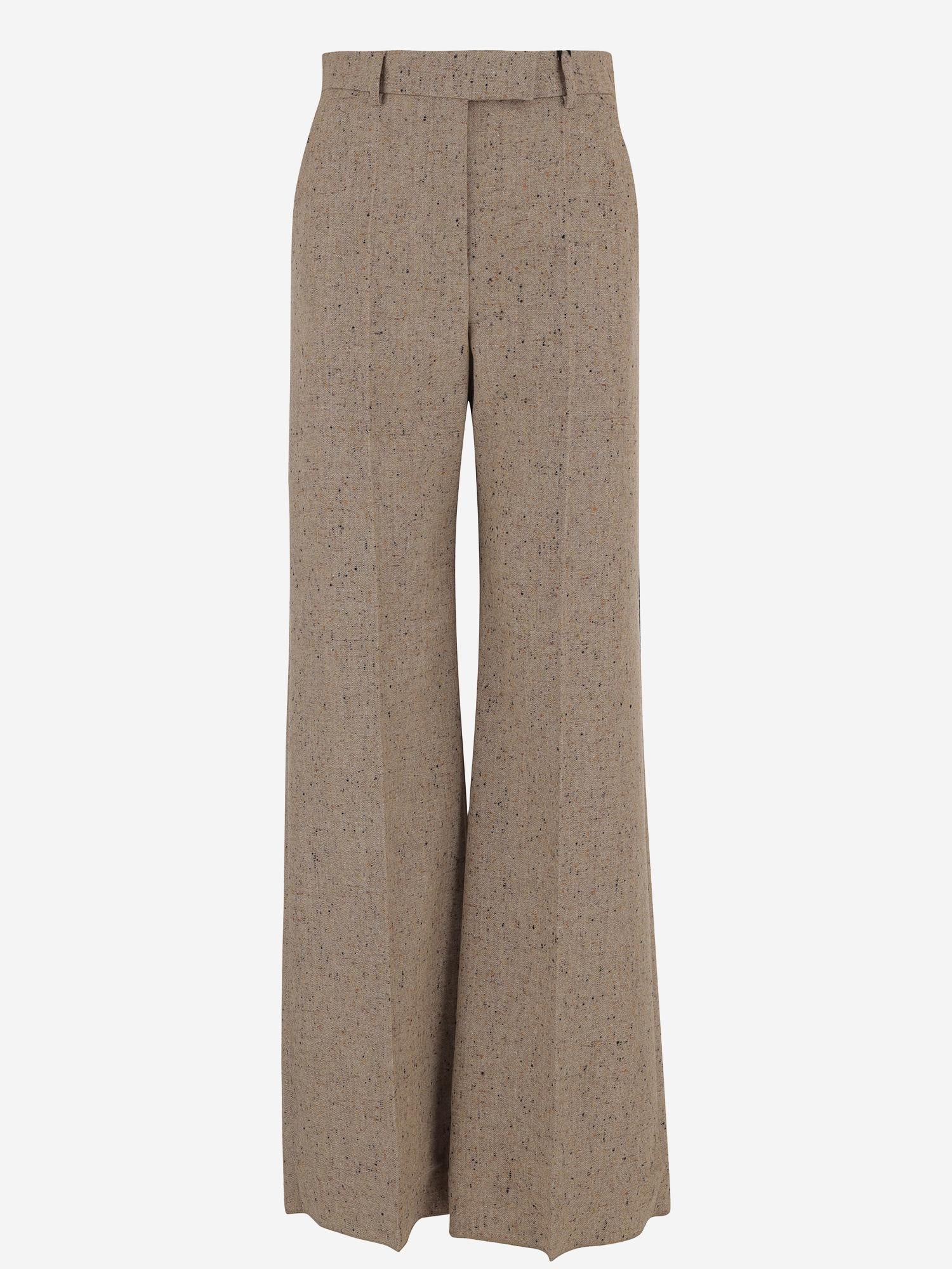 PANTALONI PALAZZO LANA MACULATO 7B0RB6S0 9RTE83 VALENTINO 