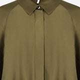 CAMICIA FLUIDA IN VISCOSA STRETCH CON MANTELLINA POSTERIORE S359Y05XGF 4160 LOEWE 