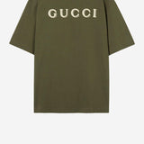T-shirt in jersey di cotone con ricamo logo 798115 XJHN33254 GUCCI 