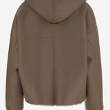 GIACCA REVERSIBILE IN SHEARLING 25069 300MASTICE BLANCHA 