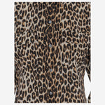 CAMICIA IN SETA CON MOTIVO ANIMALIER Q588E231 NATURAL EQUIPMENT 