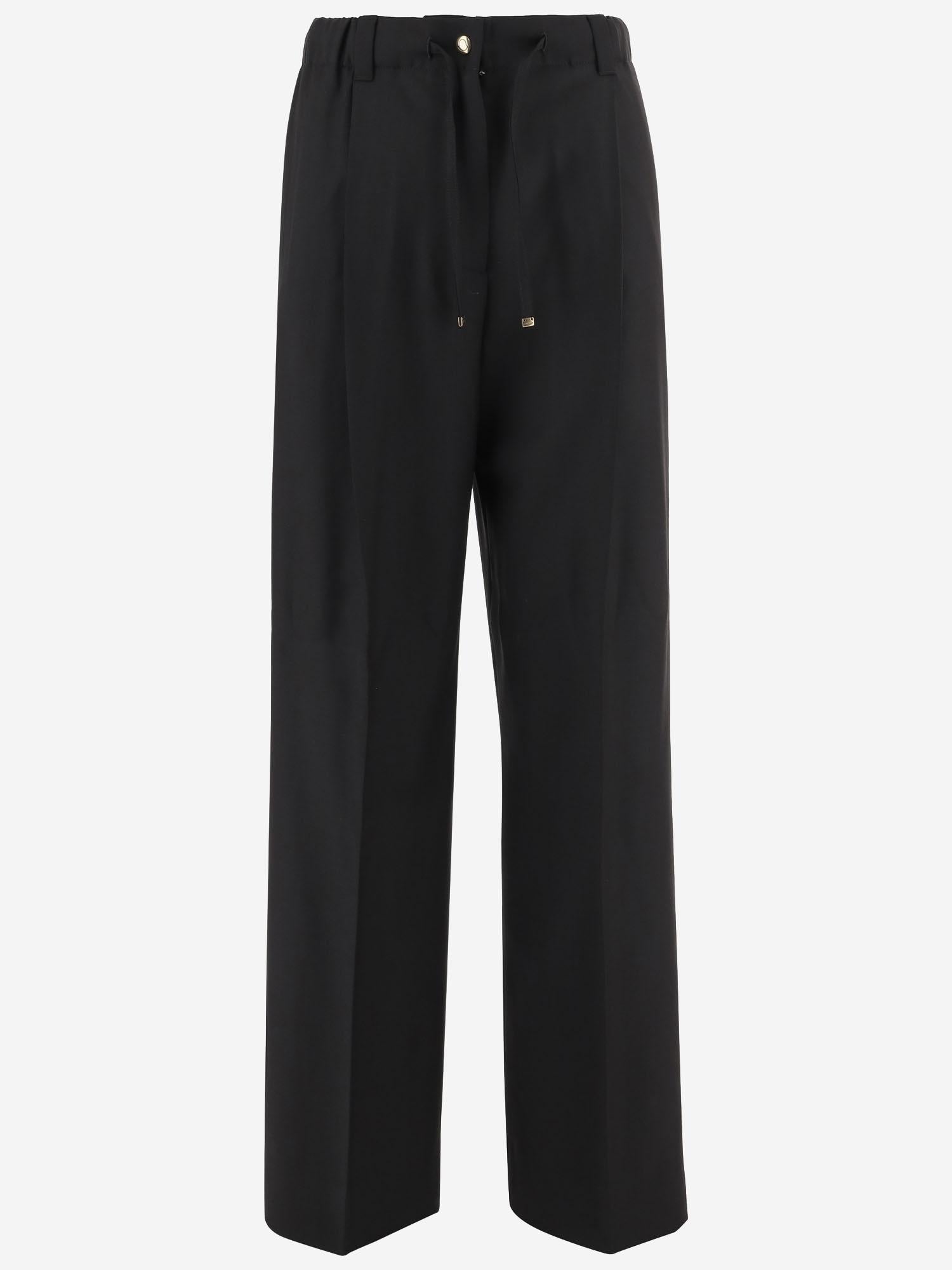 Pantaloni in gabardine di lana 2A00018598XP 999 MONCLER 