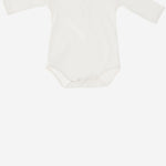 BODY IN COTONE CON COLLETTO RICAMATO BODY BEIGEROSA NICOLETTA FANNA KIDS 