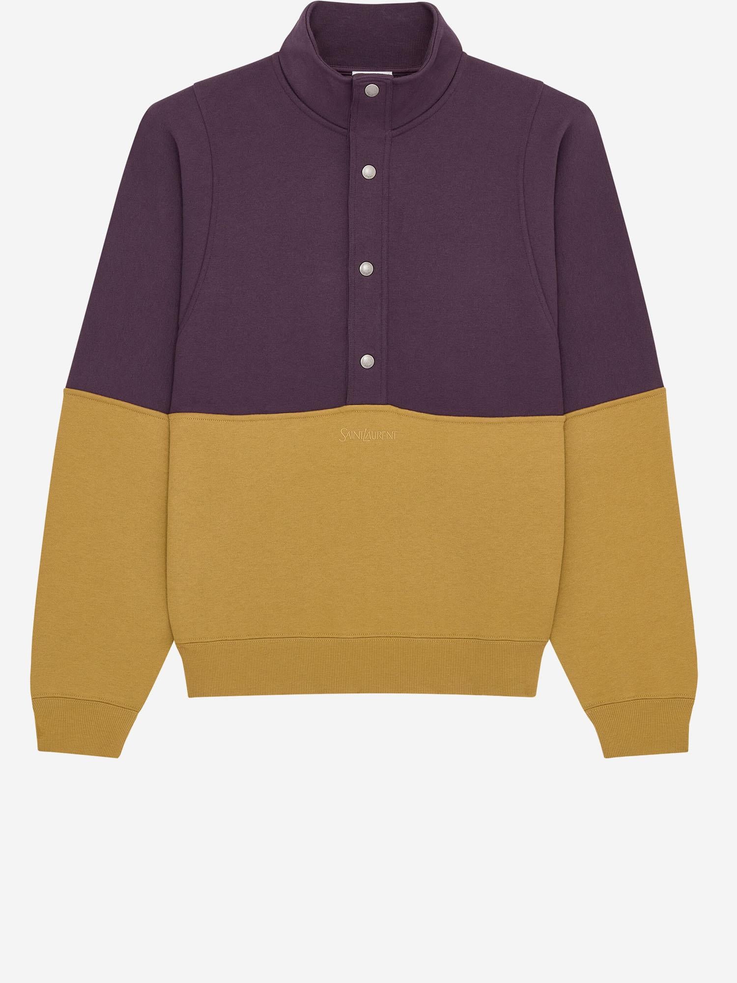 FELPA COLOR-BLOCK IN COTONE 859593 Y36SW5325 SAINT LAURENT 