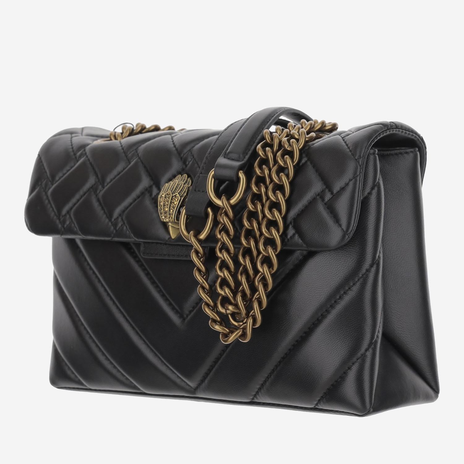 Borsa kensington in pelle<BR/><BR/> 1470400109 BLACK KURT GEIGER 