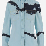 CAMICIA IN COTONE CON MOTIVO TIE-DYE DAM26TU5 BLUE DONT @ ME 