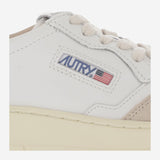 AUTRY AULWLS76LEATSUEDEWHTSNDSTRM