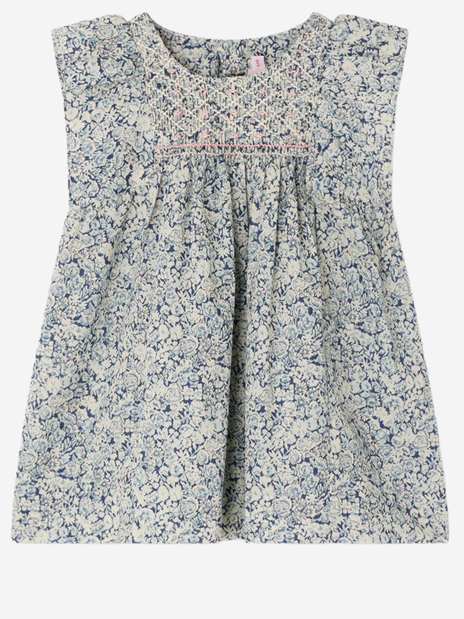 ABITO IN COTONE CON CORPINO SMOCK S06XDRW00010 519A BONPOINT KIDS 