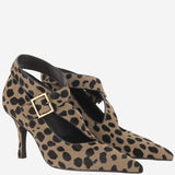 Sloan Pump in cavallino con motivo animalier F2042969 836 KHAITE 