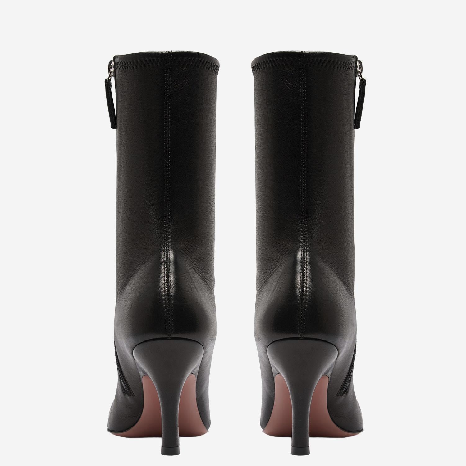 STIVALETTI JAMIE STRETCH BOOTIE 80 JAMIESTRETCHBOOTIE BLACK AMINA MUADDI 