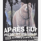 FELPA IN MISTO COTONE CON STAMPA GRAFICA 75K2HOODIE BLACK APRES SURF 