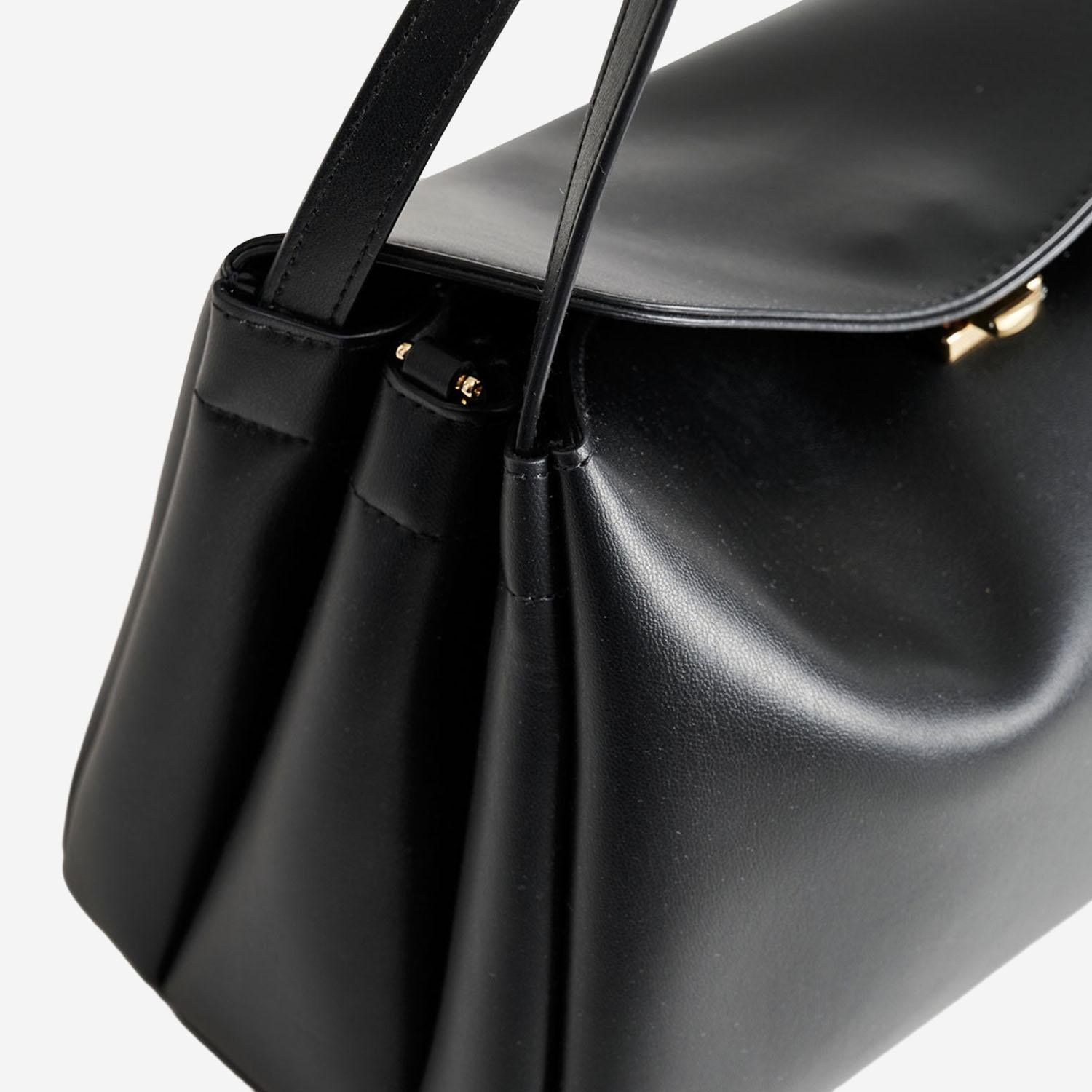 BORSA A SPALLA EUDORA IN TESSUTO VEGANO 261WTMCT0OOVF0303A JETBLACK THEMOIRè 