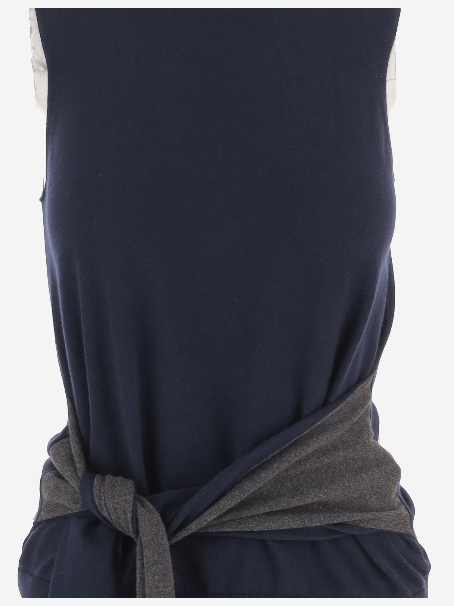 MAGLIA SMANICATA IN COTONE E CASHMERE KW1455 YN0459888 JW ANDERSON 