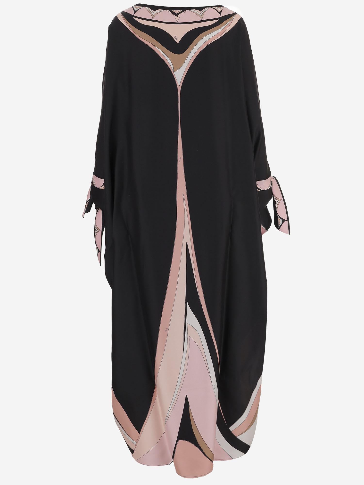 CAFTANO IN TWILL DI SETA CON STAMPA FARI 6HRL656H860 071 EMILIO PUCCI 