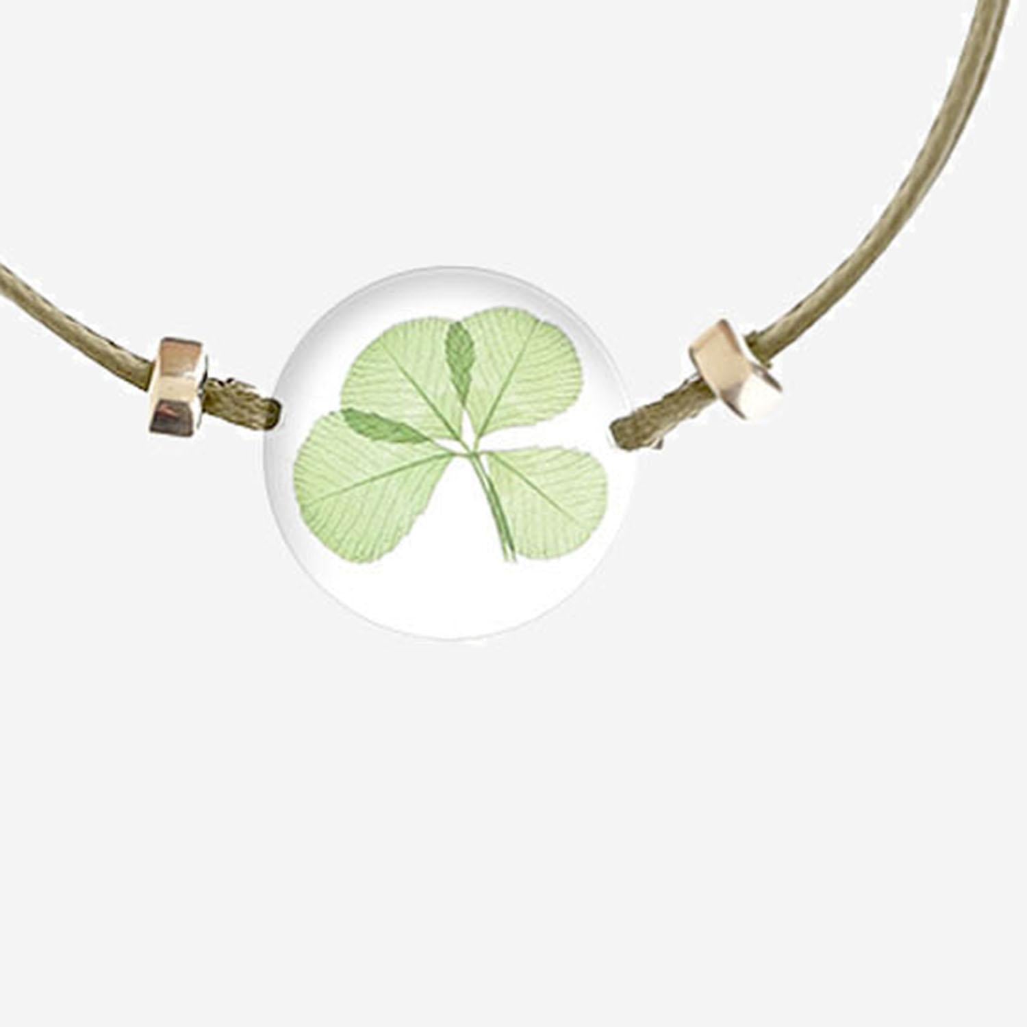 BRACCIALE TRIFOGLIO 143.3GF BEIGE CARRE DE TREFLES 