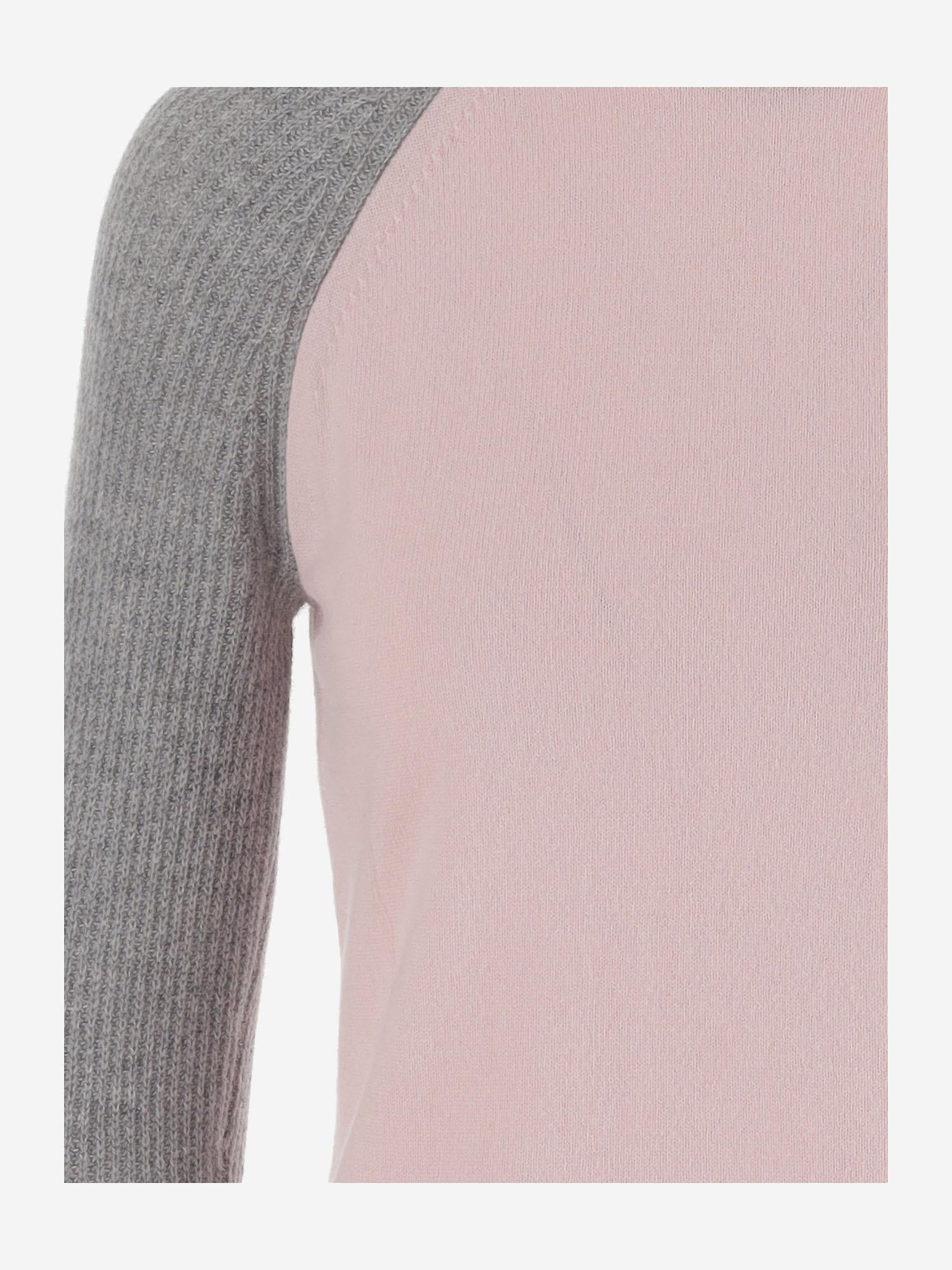 MAGLIA IN CASHMERE BICOLORE W40610JL PWPNKHGR GUEST IN RESIDENCE 