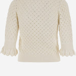 POLO CON COLLETTO IN PIZZO CH25AMP47590 107 CHLOE 