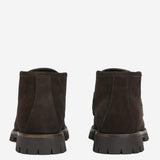 Stivaletti in pelle scamosciata con morsetto 764206 AADUN2042 GUCCI 