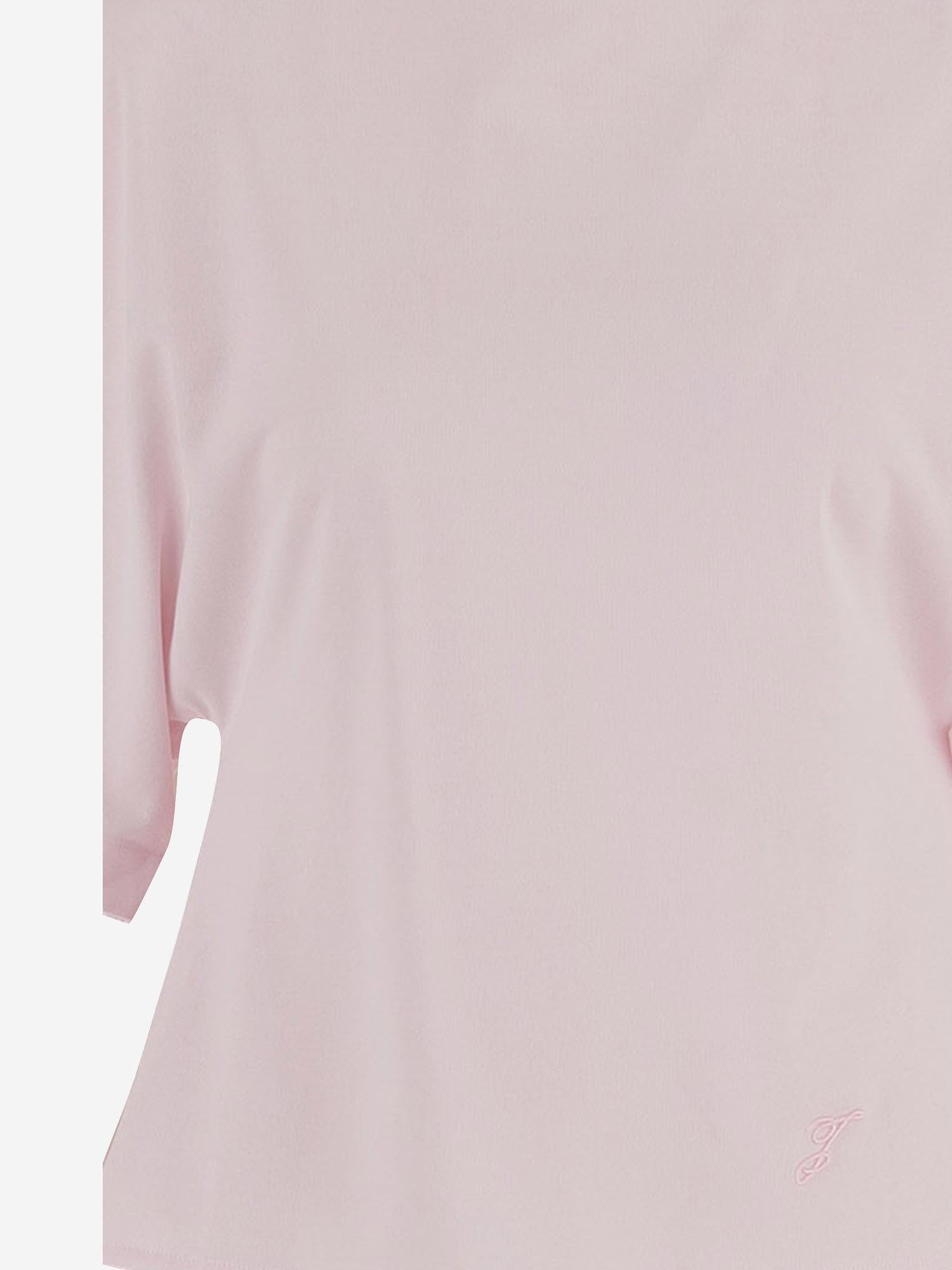 T-SHIRT rosa in misto nylon TOW00908AJ00254 430 JACQUEMUS 
