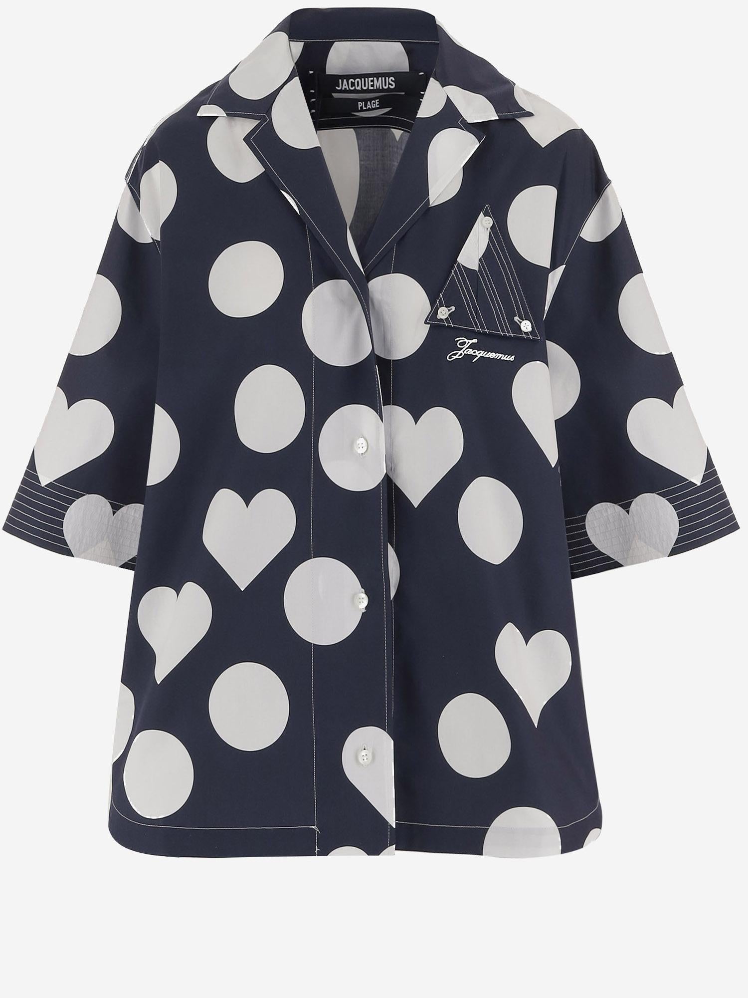 CAMICIA IN COTONE CON STAMPA FANTASIA SHW00567AW00841 3HD JACQUEMUS 