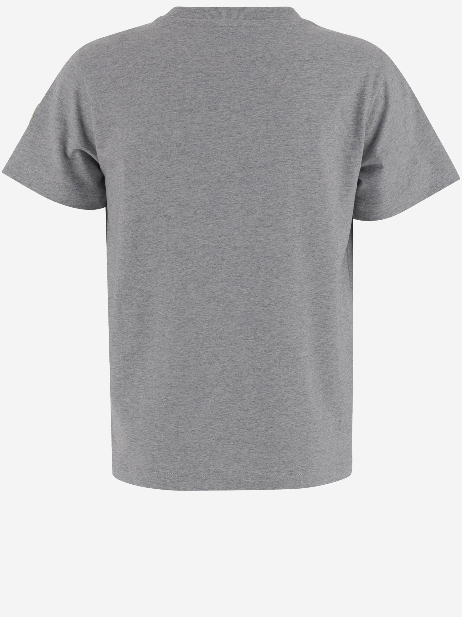 T-SHIRT IN COTONE CON LOGO 8C0000589AFV 980 MONCLER ENFANTS 