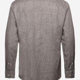 CAMICIA IN COTONE E LINO 50539775 237 HUGO BOSS 