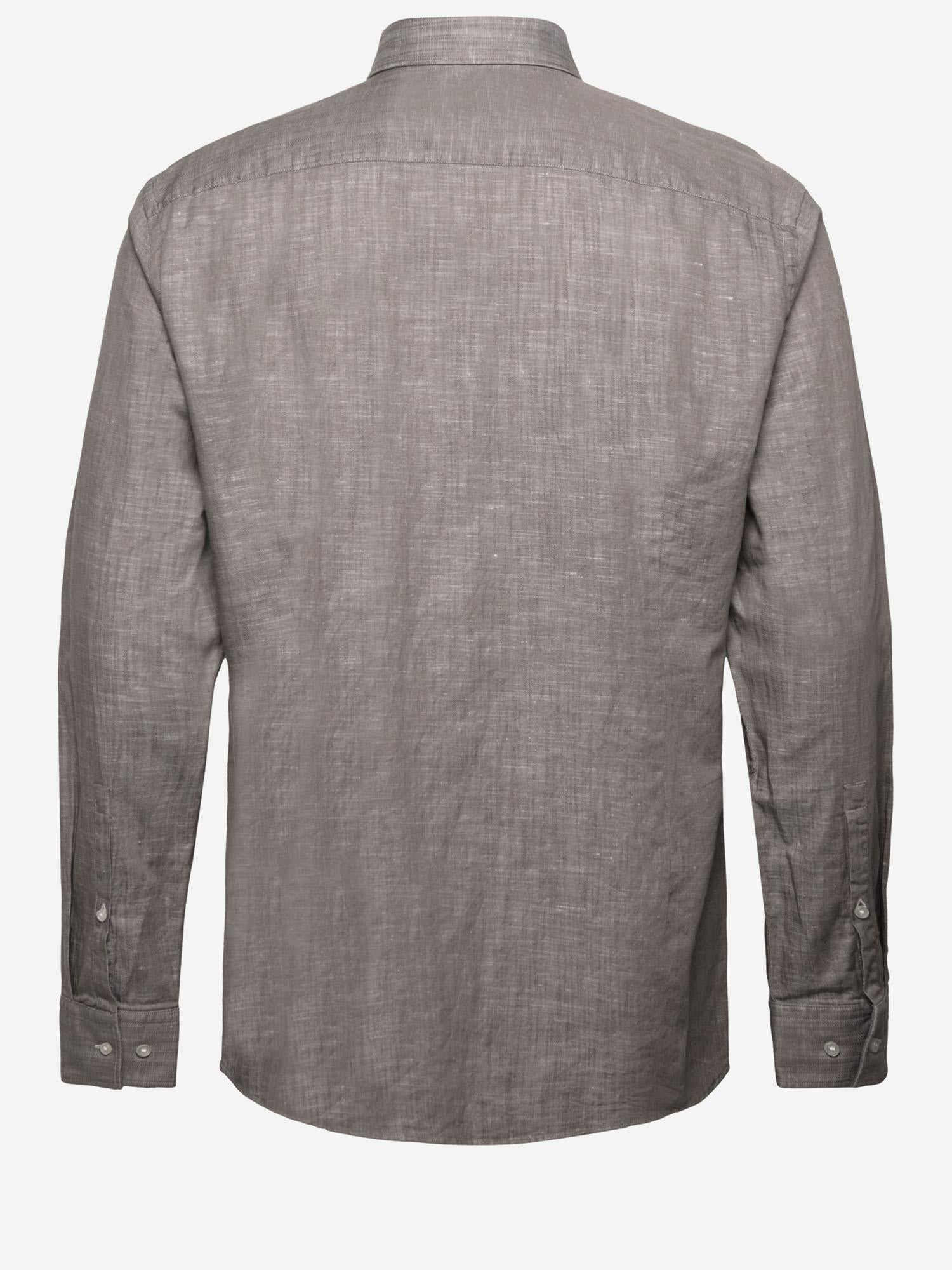 CAMICIA IN COTONE E LINO 50539775 237 HUGO BOSS 