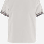 T-SHIRT IN COTONE CON FODERA A RIGHE 753811 V39G09090 BOTTEGA VENETA 
