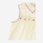 TOP SENZA MANICHE IN COTONE CON BORDI RICAMATI S06GBLW00030 103 BONPOINT KIDS 