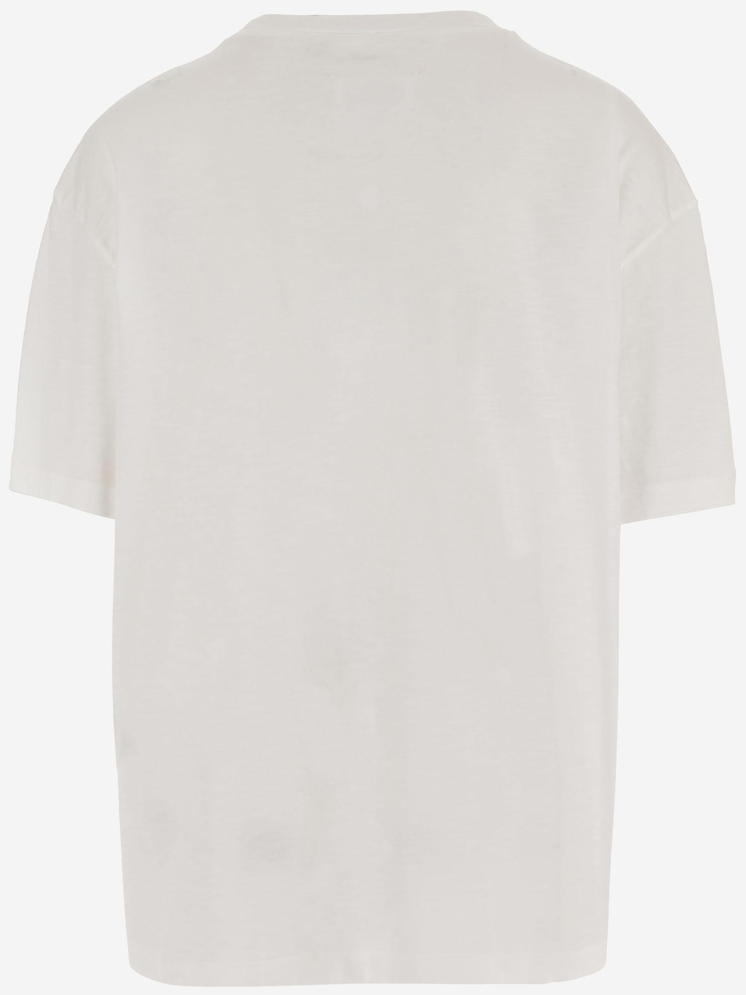 T-SHIRT IN COTONE CON LOGO S50GC0732 M20164971 MAISON MARGIELA 