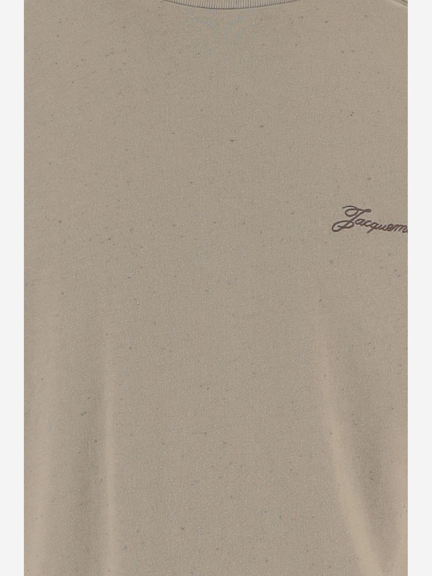 T-shirt in cotone con logo TSM00590AJ00256 150 JACQUEMUS 