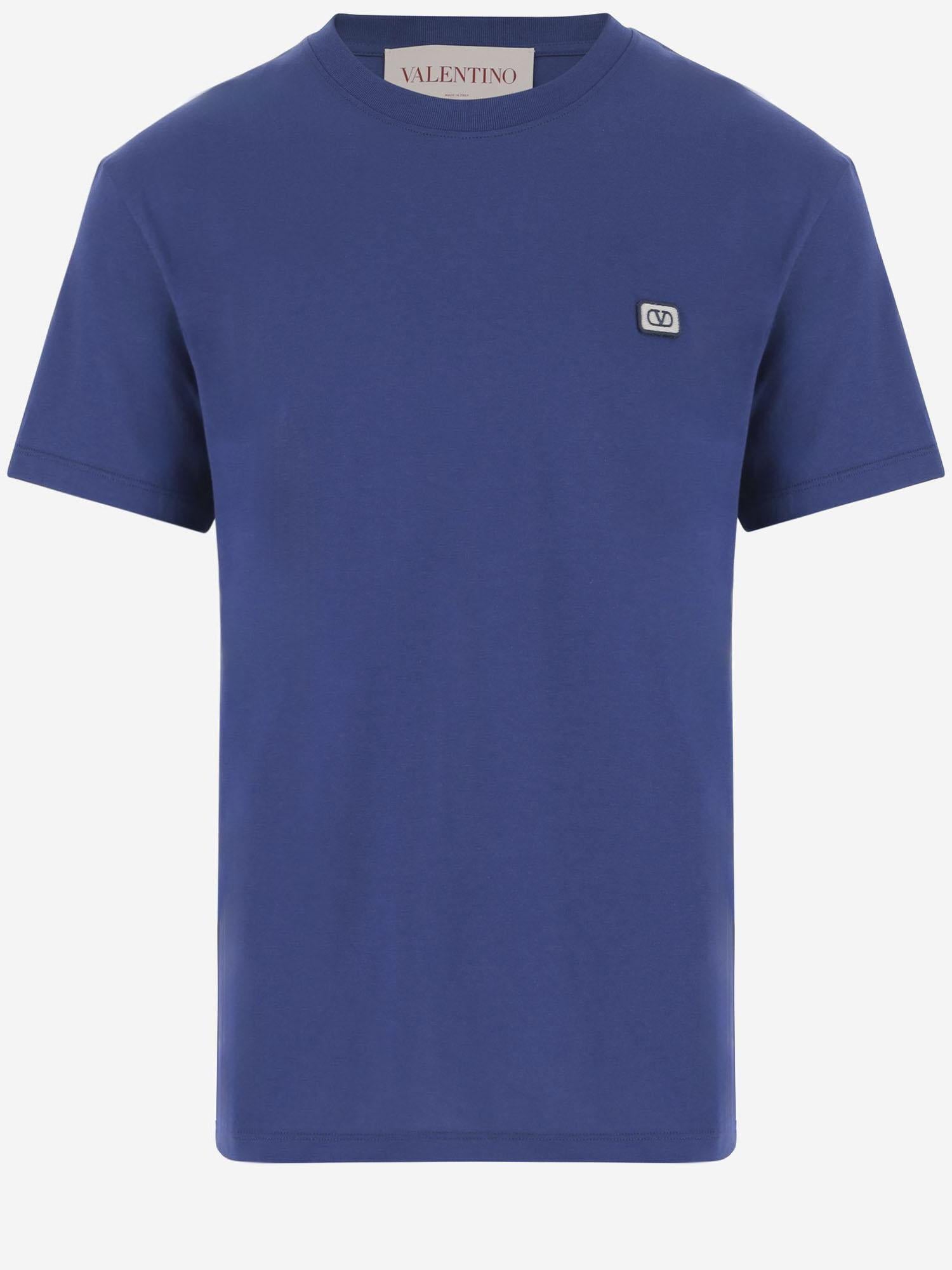 T-SHIRT IN COTONE CON LOGO 6V3MG10VAQ8 B01 VALENTINO 