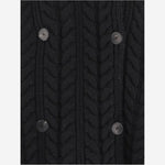 GIACCA DOPPIOPETTO IN LANA E CASHMERE A TRECCE W25751 0900 SASUPHI 