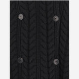 GIACCA DOPPIOPETTO IN LANA E CASHMERE A TRECCE W25751 0900 SASUPHI 