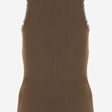 CANOTTA IN COTONE CON LOGO MT2205 19DFF0324 MIU MIU 