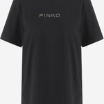 T-SHIRT IN COTONE CON LOGO 105526 A2RMZ99 PINKO 