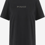 T-SHIRT IN COTONE CON LOGO 105526 A2RMZ99 PINKO 