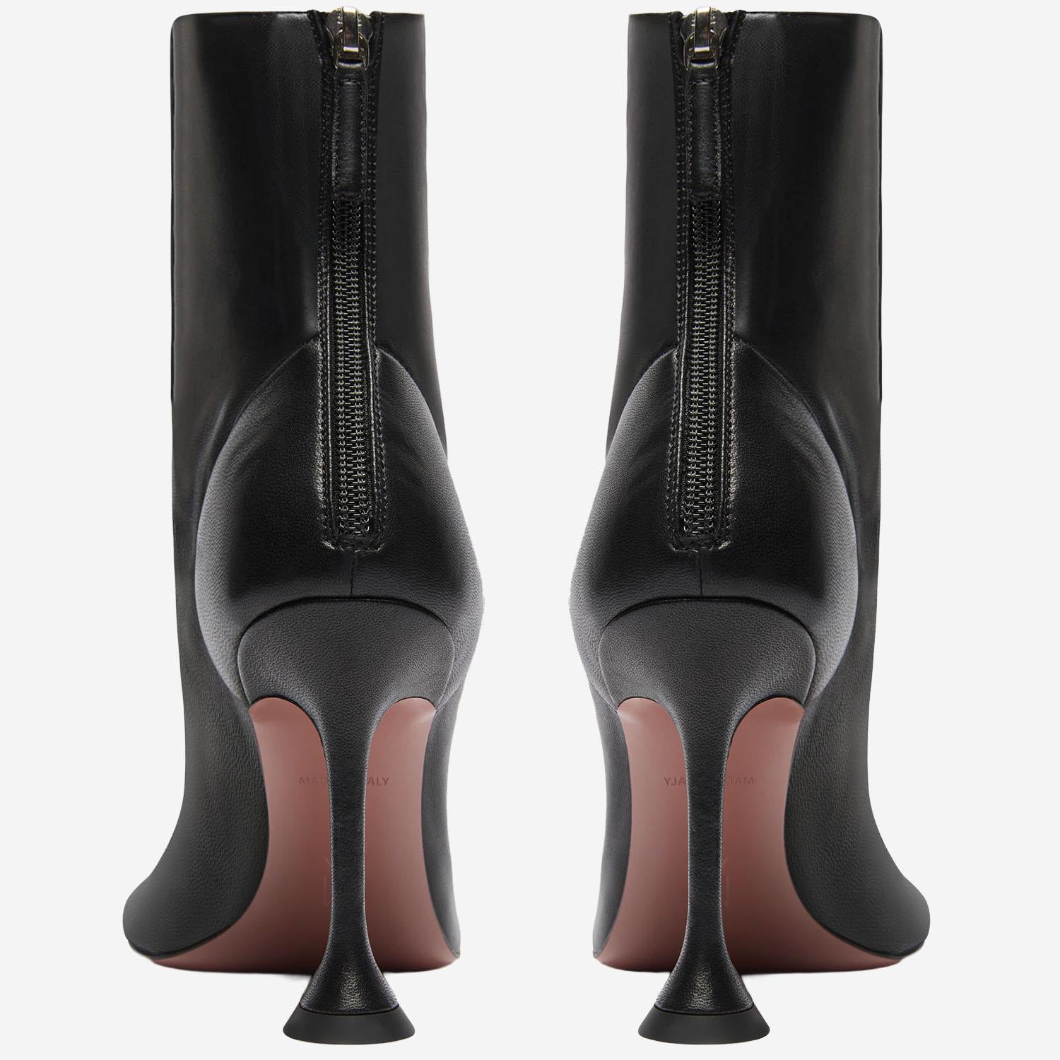 STIVALETTI IRIS IN PELLE IRISBOOTIE BLACK AMINA MUADDI 