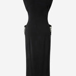 ABITO IN VISOCSA STRETCH CON RICAMO GIOIELLO 105753 A2Q2Z99 PINKO 